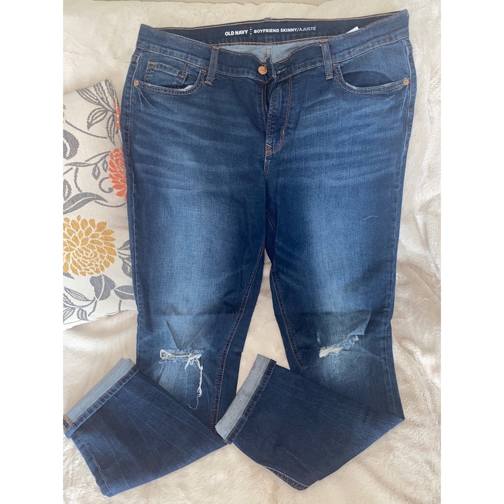 Old Navy Boyfriend Skinny Jeans 10 Tall